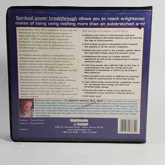 DR. DAVID HAWKINS The Highest Level of Enlightenment [CD, Set] - Picture 9 of 10